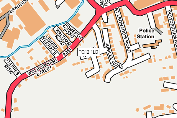TQ12 1LD map - OS OpenMap – Local (Ordnance Survey)
