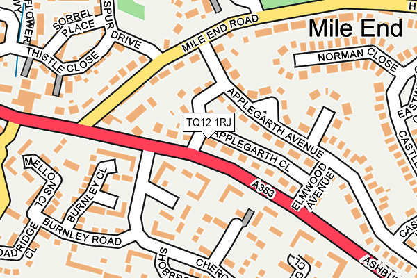 TQ12 1RJ map - OS OpenMap – Local (Ordnance Survey)