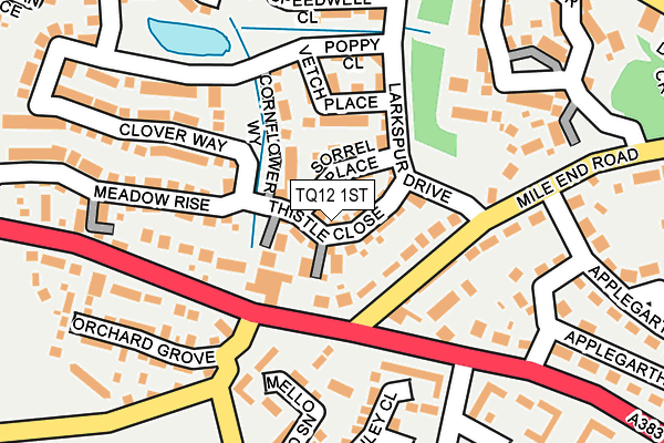TQ12 1ST map - OS OpenMap – Local (Ordnance Survey)