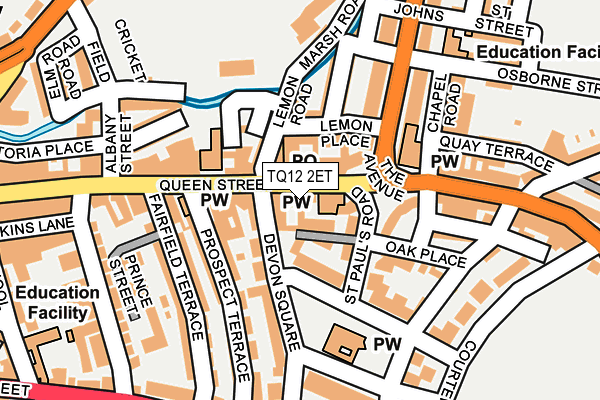TQ12 2ET map - OS OpenMap – Local (Ordnance Survey)