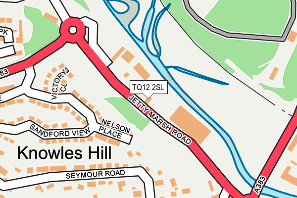 TQ12 2SL map - OS OpenMap – Local (Ordnance Survey)