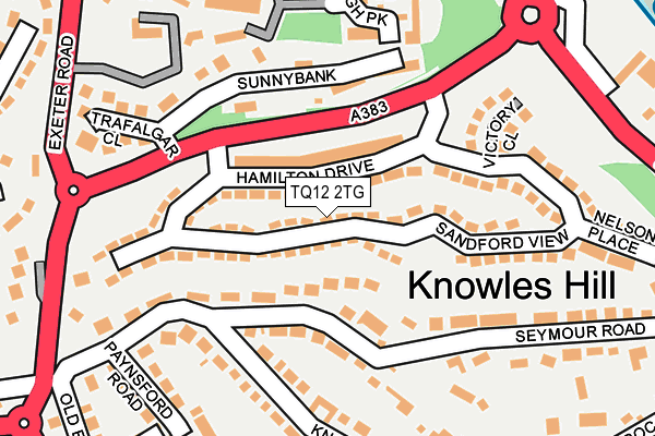 TQ12 2TG map - OS OpenMap – Local (Ordnance Survey)
