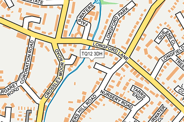 TQ12 3DH map - OS OpenMap – Local (Ordnance Survey)