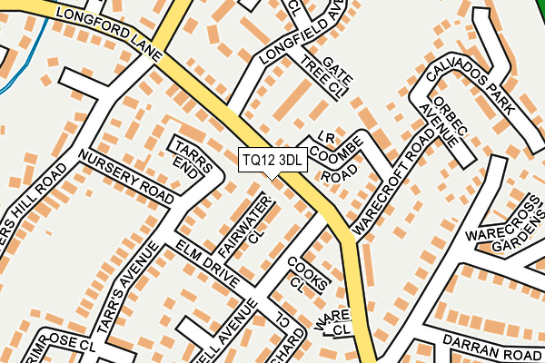 TQ12 3DL map - OS OpenMap – Local (Ordnance Survey)