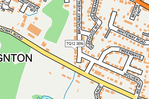 TQ12 3EN map - OS OpenMap – Local (Ordnance Survey)