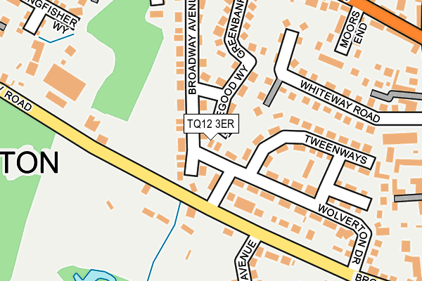 TQ12 3ER map - OS OpenMap – Local (Ordnance Survey)
