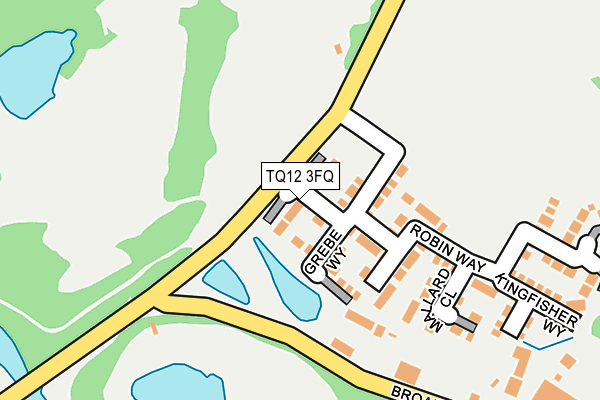 TQ12 3FQ map - OS OpenMap – Local (Ordnance Survey)
