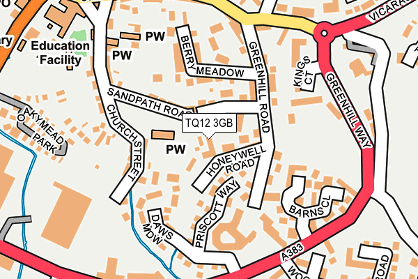 TQ12 3GB map - OS OpenMap – Local (Ordnance Survey)