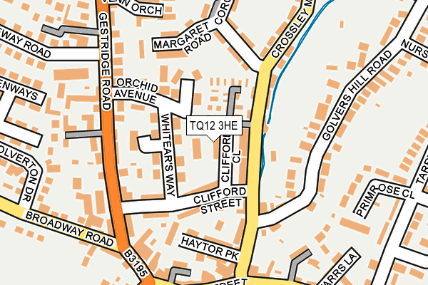 TQ12 3HE map - OS OpenMap – Local (Ordnance Survey)