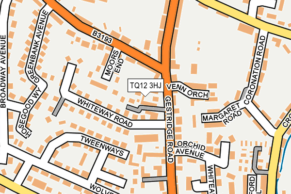 TQ12 3HJ map - OS OpenMap – Local (Ordnance Survey)