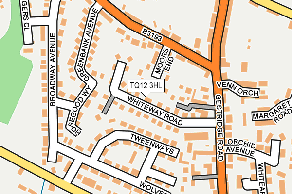 TQ12 3HL map - OS OpenMap – Local (Ordnance Survey)