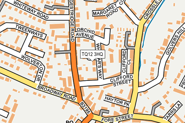TQ12 3HQ map - OS OpenMap – Local (Ordnance Survey)