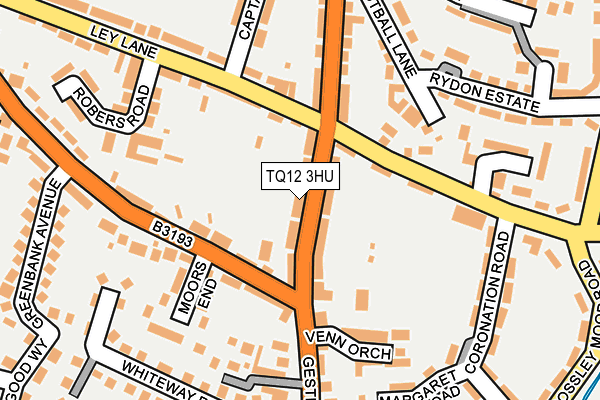 TQ12 3HU map - OS OpenMap – Local (Ordnance Survey)