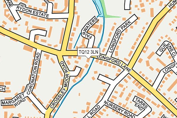TQ12 3LN map - OS OpenMap – Local (Ordnance Survey)
