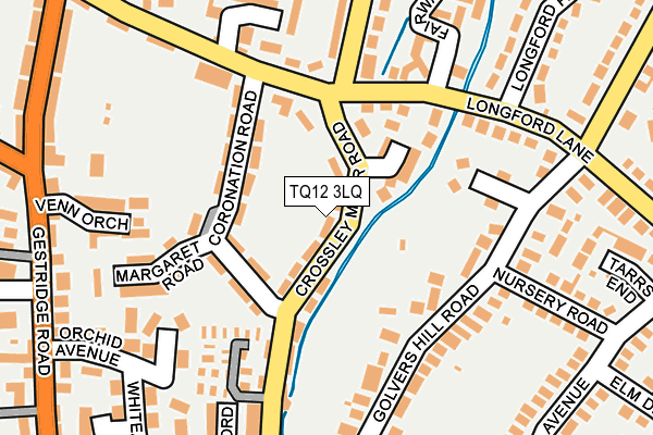 TQ12 3LQ map - OS OpenMap – Local (Ordnance Survey)
