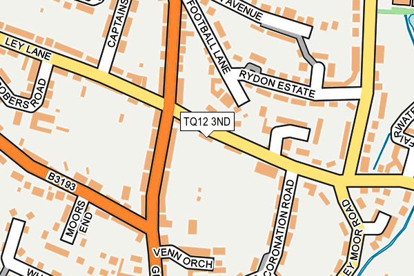 TQ12 3ND map - OS OpenMap – Local (Ordnance Survey)