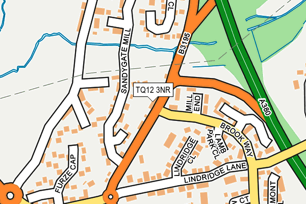 TQ12 3NR map - OS OpenMap – Local (Ordnance Survey)
