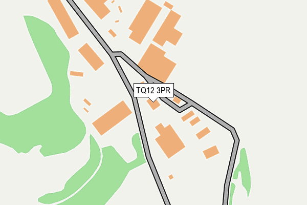 TQ12 3PR map - OS OpenMap – Local (Ordnance Survey)