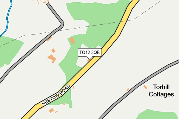 TQ12 3QB map - OS OpenMap – Local (Ordnance Survey)