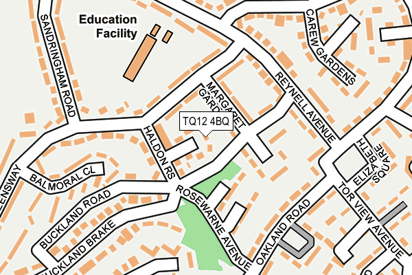 TQ12 4BQ map - OS OpenMap – Local (Ordnance Survey)