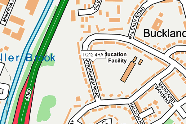 TQ12 4HA map - OS OpenMap – Local (Ordnance Survey)