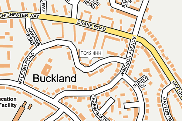 TQ12 4HH map - OS OpenMap – Local (Ordnance Survey)
