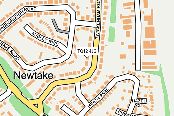 TQ12 4JG map - OS OpenMap – Local (Ordnance Survey)