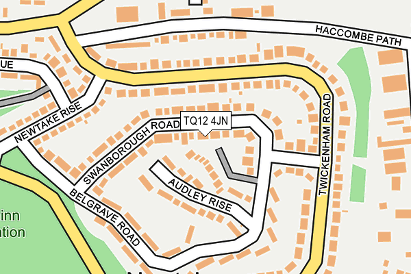TQ12 4JN map - OS OpenMap – Local (Ordnance Survey)
