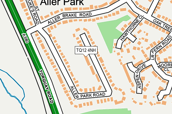 TQ12 4NH map - OS OpenMap – Local (Ordnance Survey)