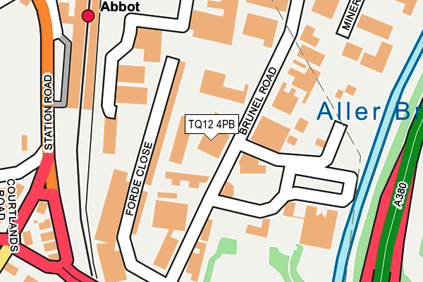 Map of ABBOT COMMERCIALS LIMITED at local scale
