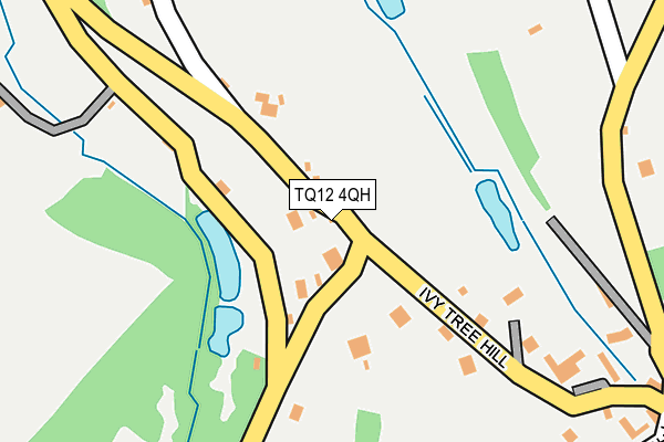 TQ12 4QH map - OS OpenMap – Local (Ordnance Survey)