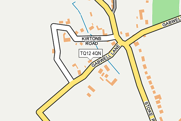 TQ12 4QN map - OS OpenMap – Local (Ordnance Survey)