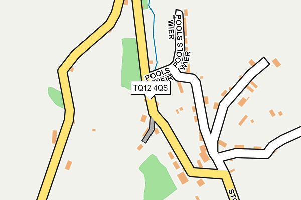 TQ12 4QS map - OS OpenMap – Local (Ordnance Survey)