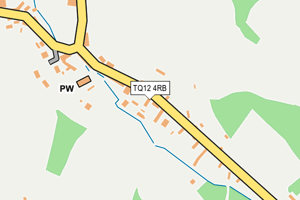 TQ12 4RB map - OS OpenMap – Local (Ordnance Survey)