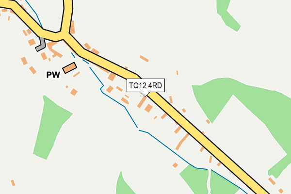 TQ12 4RD map - OS OpenMap – Local (Ordnance Survey)