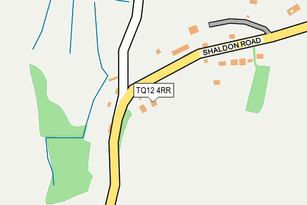 TQ12 4RR map - OS OpenMap – Local (Ordnance Survey)