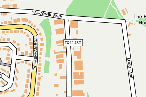 TQ12 4SG map - OS OpenMap – Local (Ordnance Survey)