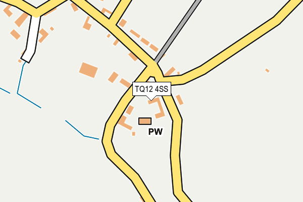 TQ12 4SS map - OS OpenMap – Local (Ordnance Survey)