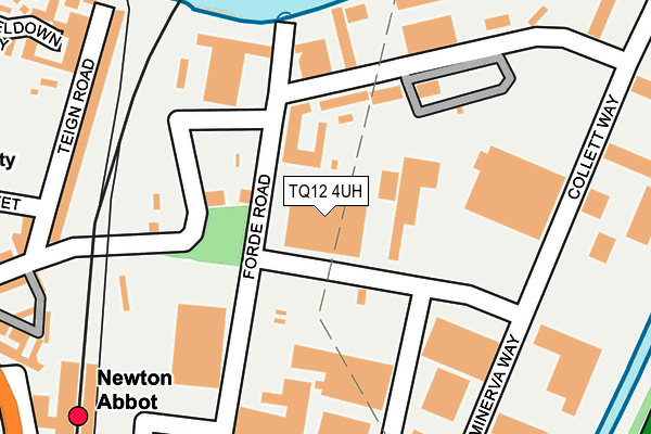 TQ12 4UH map - OS OpenMap – Local (Ordnance Survey)