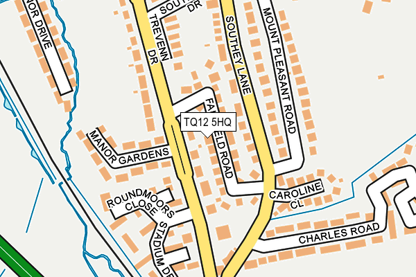TQ12 5HQ map - OS OpenMap – Local (Ordnance Survey)