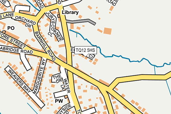 TQ12 5HS map - OS OpenMap – Local (Ordnance Survey)