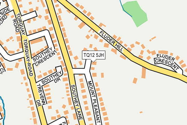 TQ12 5JH map - OS OpenMap – Local (Ordnance Survey)