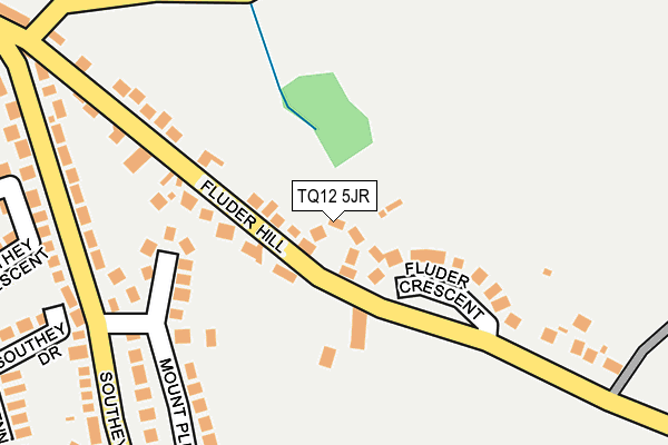TQ12 5JR map - OS OpenMap – Local (Ordnance Survey)