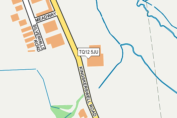 TQ12 5JU map - OS OpenMap – Local (Ordnance Survey)