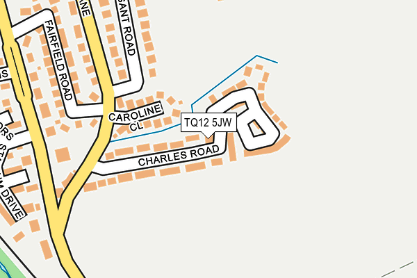TQ12 5JW map - OS OpenMap – Local (Ordnance Survey)
