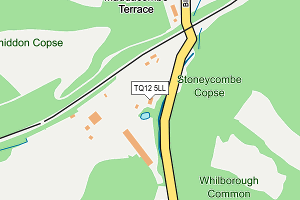 TQ12 5LL map - OS OpenMap – Local (Ordnance Survey)