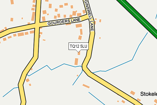 TQ12 5LU map - OS OpenMap – Local (Ordnance Survey)