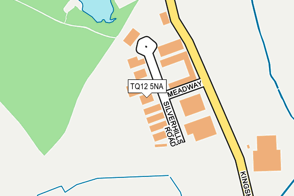 TQ12 5NA map - OS OpenMap – Local (Ordnance Survey)