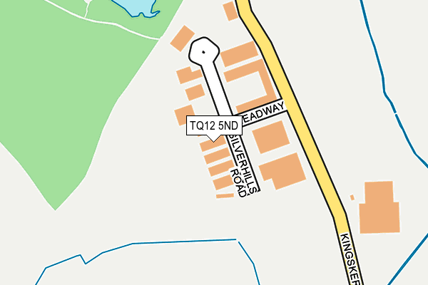 TQ12 5ND map - OS OpenMap – Local (Ordnance Survey)