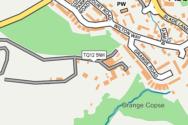 TQ12 5NH map - OS OpenMap – Local (Ordnance Survey)